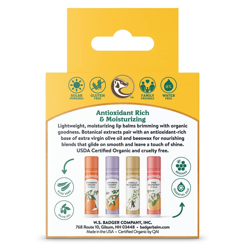 Baume Badger Classic lavande-orange – parfum apaisant et soin nourrissant.