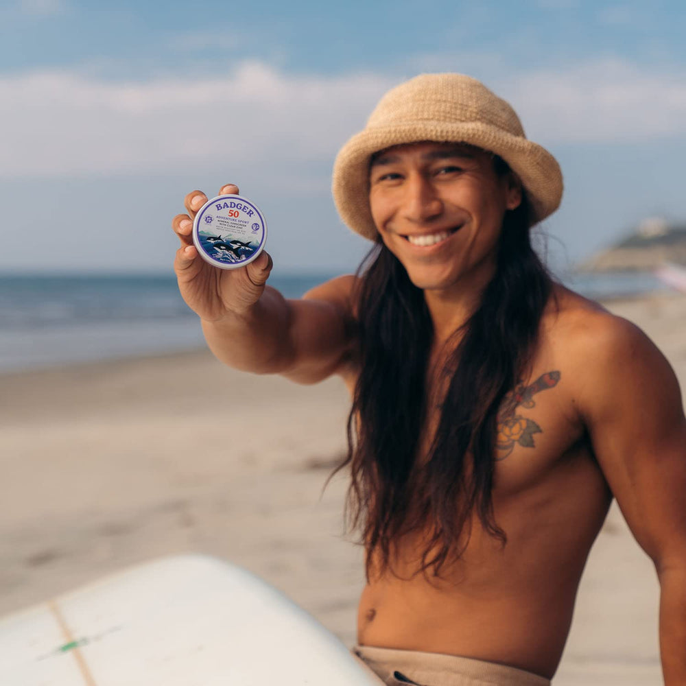 Formule sans oxybenzone respectueuse des coraux pour les activités plage et plongée.