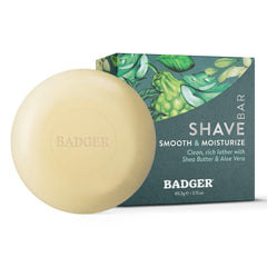 Badger galet rasage bio mousse riche, glisse douce et durable