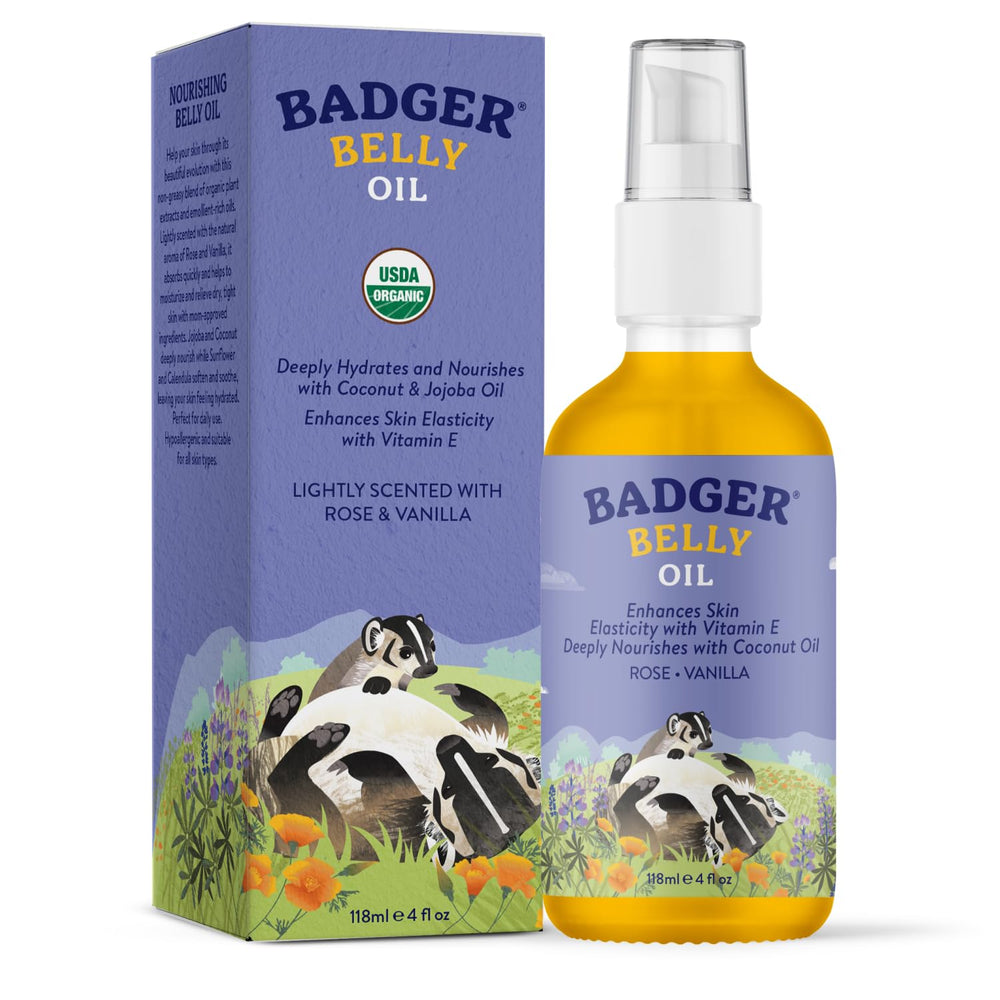 Badger huile ventre pour l’élasticité et le soin de la peau