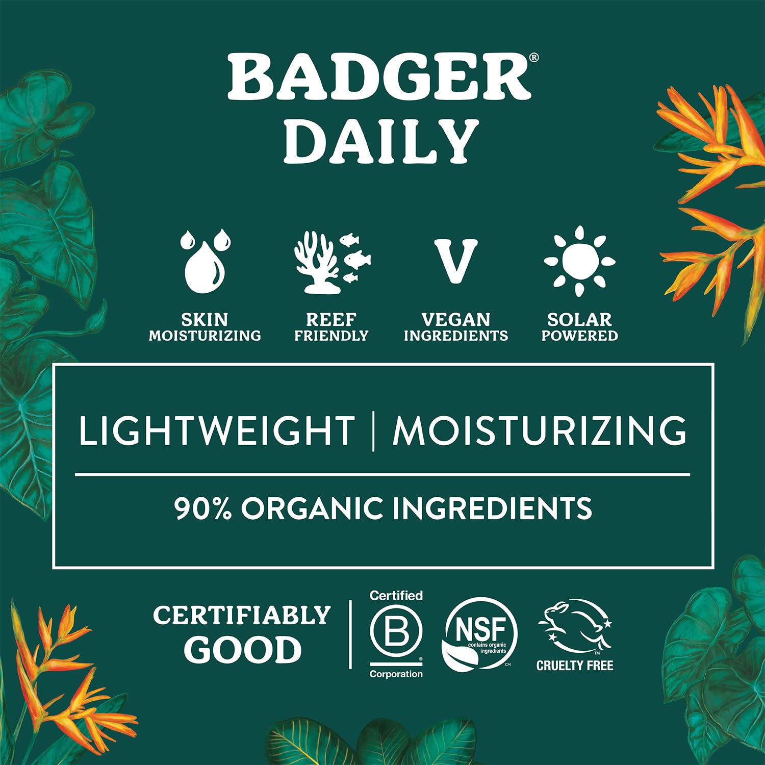 Badger Sunscreen en extérieur à la plage avec texture légère.