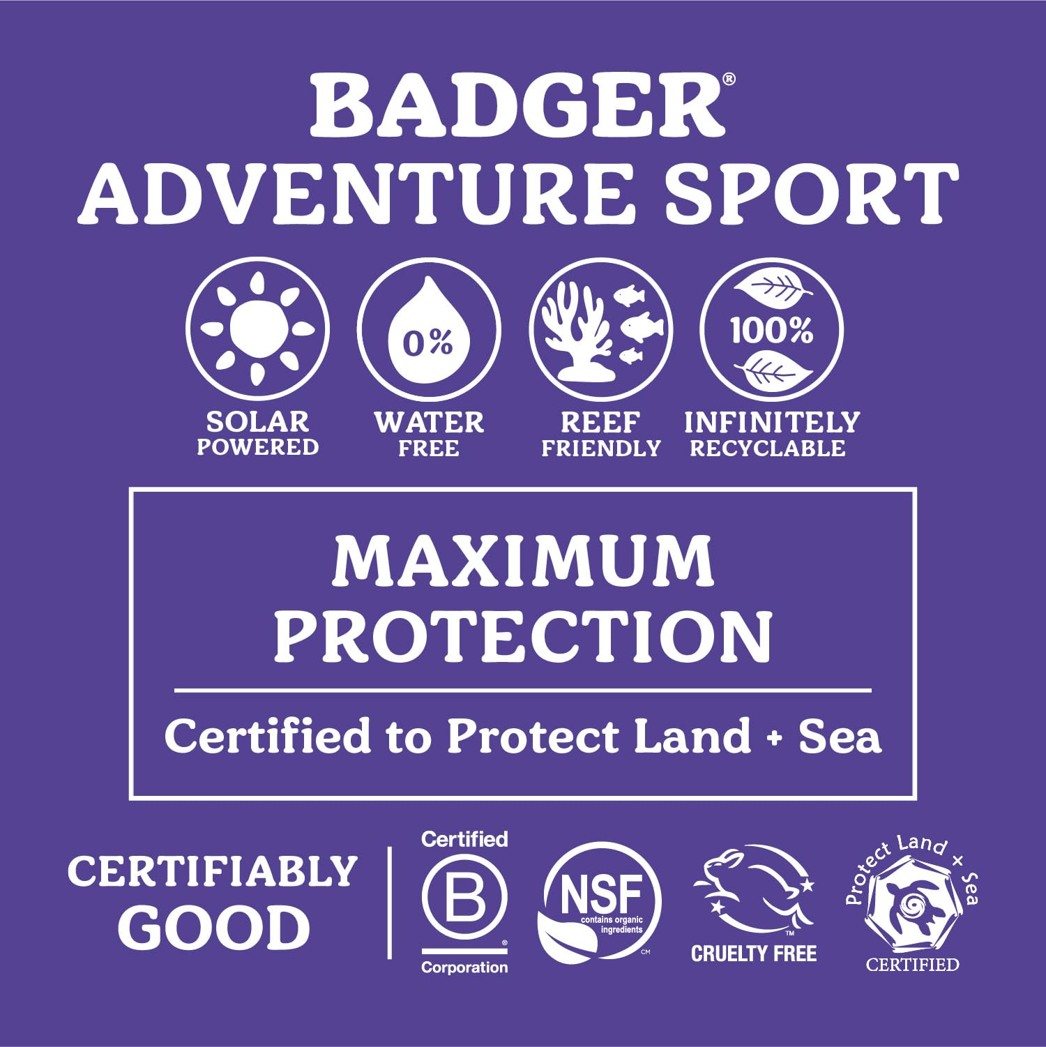 Badger Mineral Sunscreen reef-safe packaging supports eco-friendly travel.