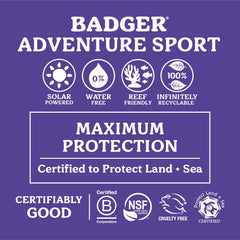 Badger Mineral Sunscreen reef-safe packaging supports eco-friendly travel.