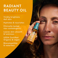 Badger Seabuckthorn Huile Visage : ingrédients biologiques riches en vitamines pour nourrir la peau.