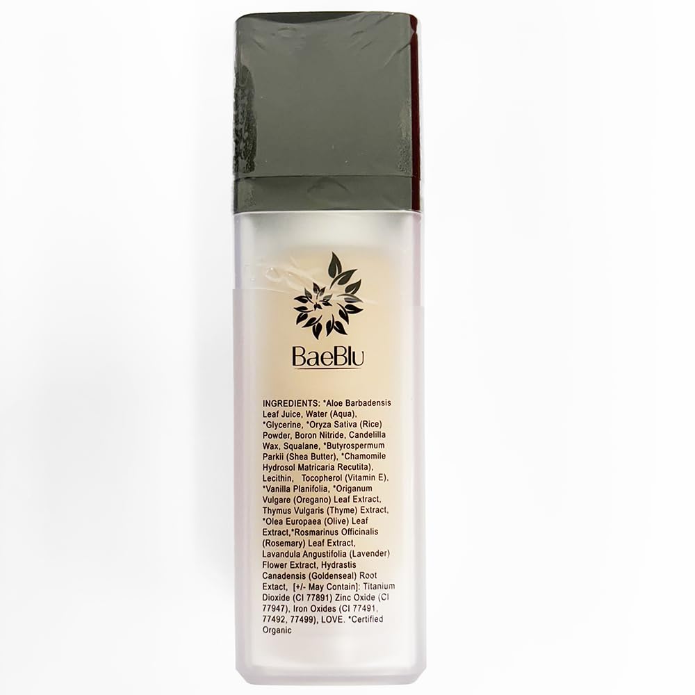 BaeBlu LUX Foundation: application douce et confortable pour le quotidien.