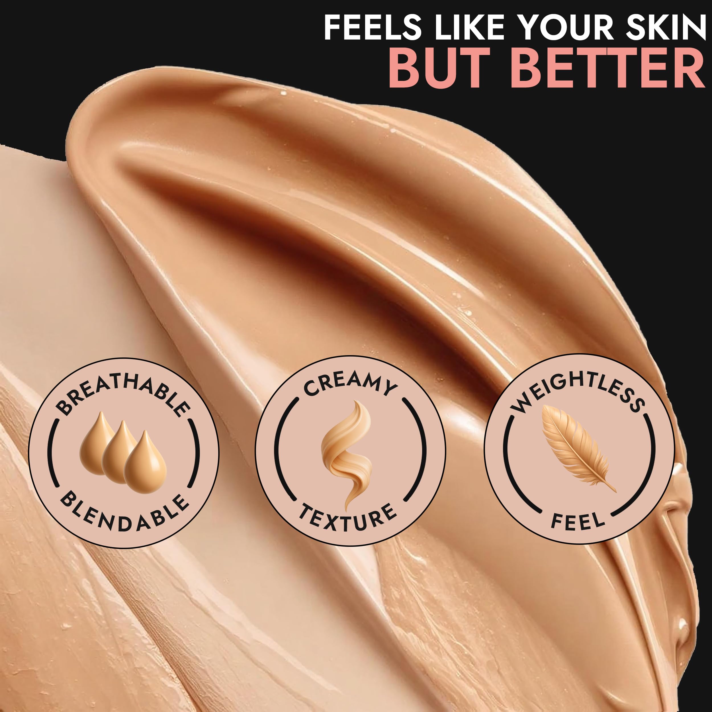 BaeBlu Lux Foundation Nutmeg : teinte naturelle et tenue durable pour le teint.