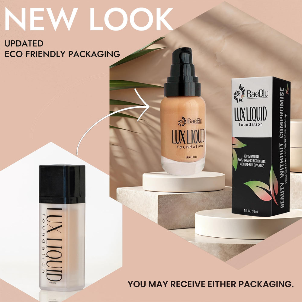BaeBlu Lux Foundation fabriqué aux États‑Unis, sans cruauté envers les animaux.