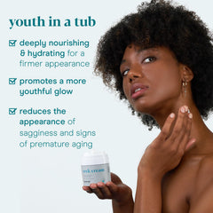 Texture crème soyeuse de la Baebody Raffermissante du Cou prête à l’emploi
