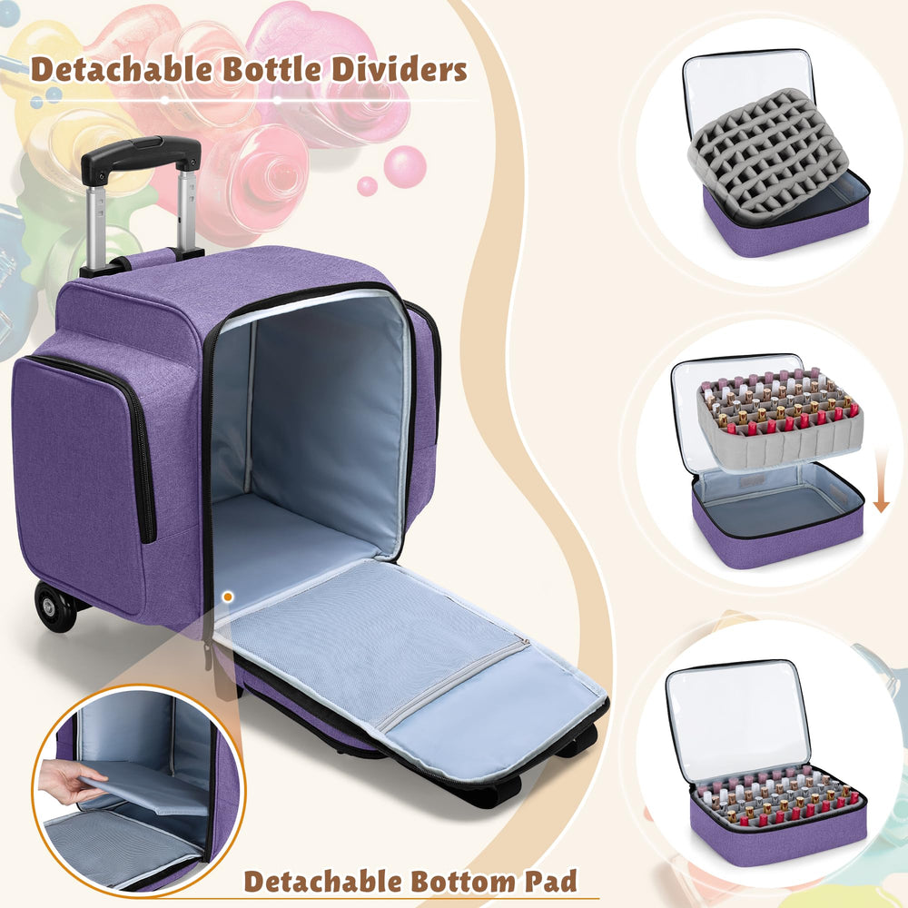 BAFASO 3 cases amovibles pour vernis 15ml, rangement modulable et accessibilité rapide.