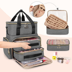 BAFASO compartiment principal 70 emplacements pour vernis 15 ml, rangement optimisé