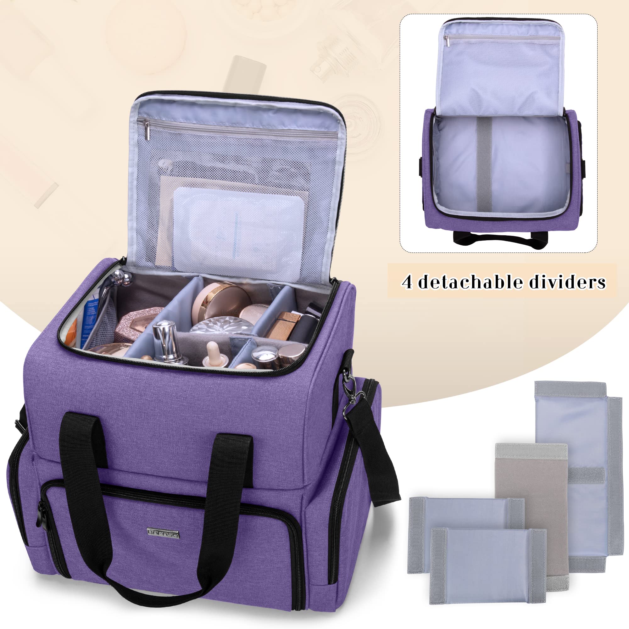 BAFASO compartiment supérieur avec diviseurs detachables pour personnaliser l’espace.