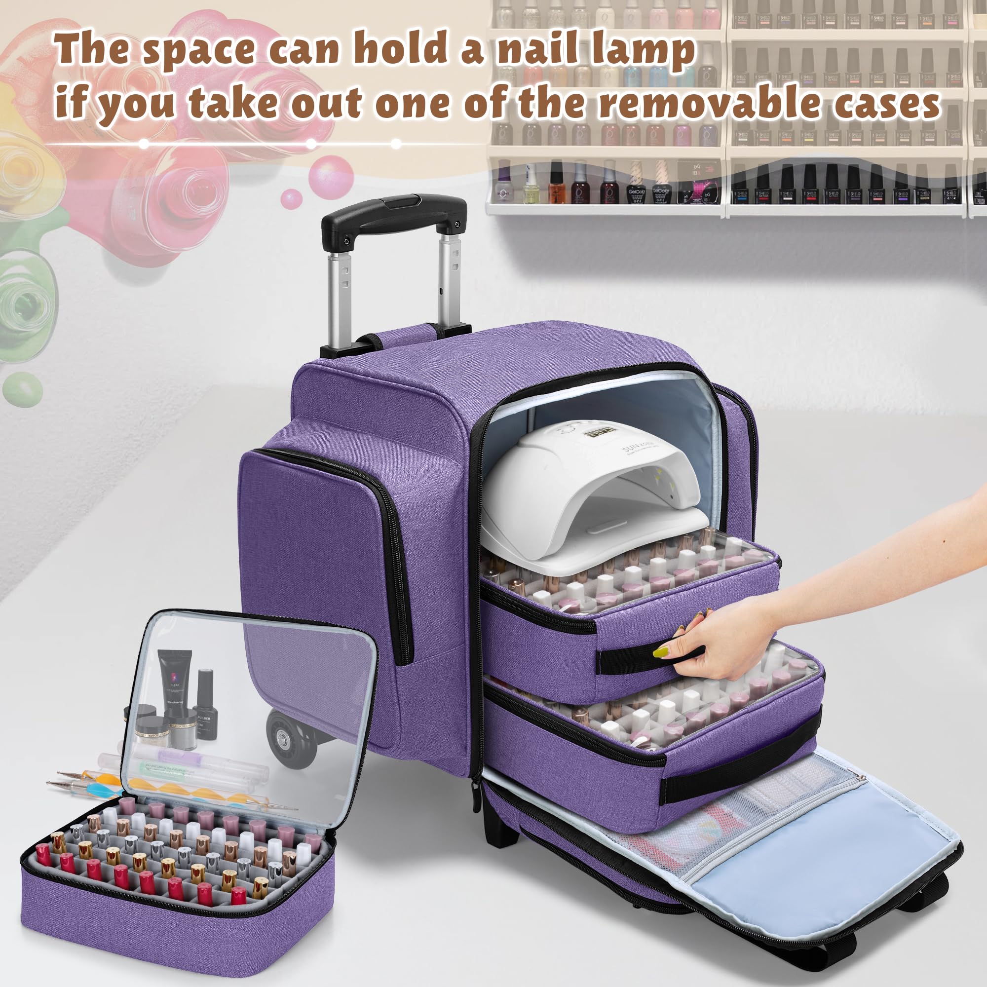 BAFASO Emplacement pour lampe vernis, flexible dans l'espace central.