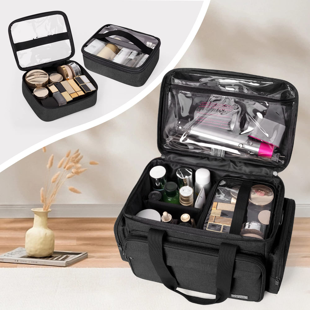 BAFASO grand sac maquillage – pochettes détachables pour trier les articles