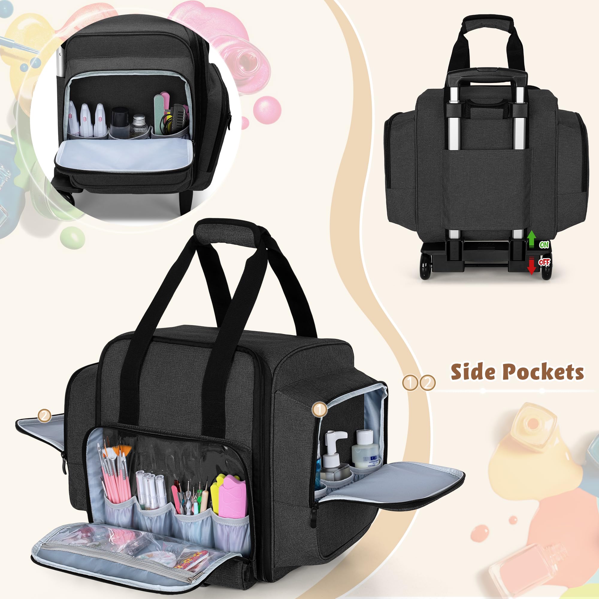 BAFASO poches avant polyvalentes pour pinceaux et accessoires.