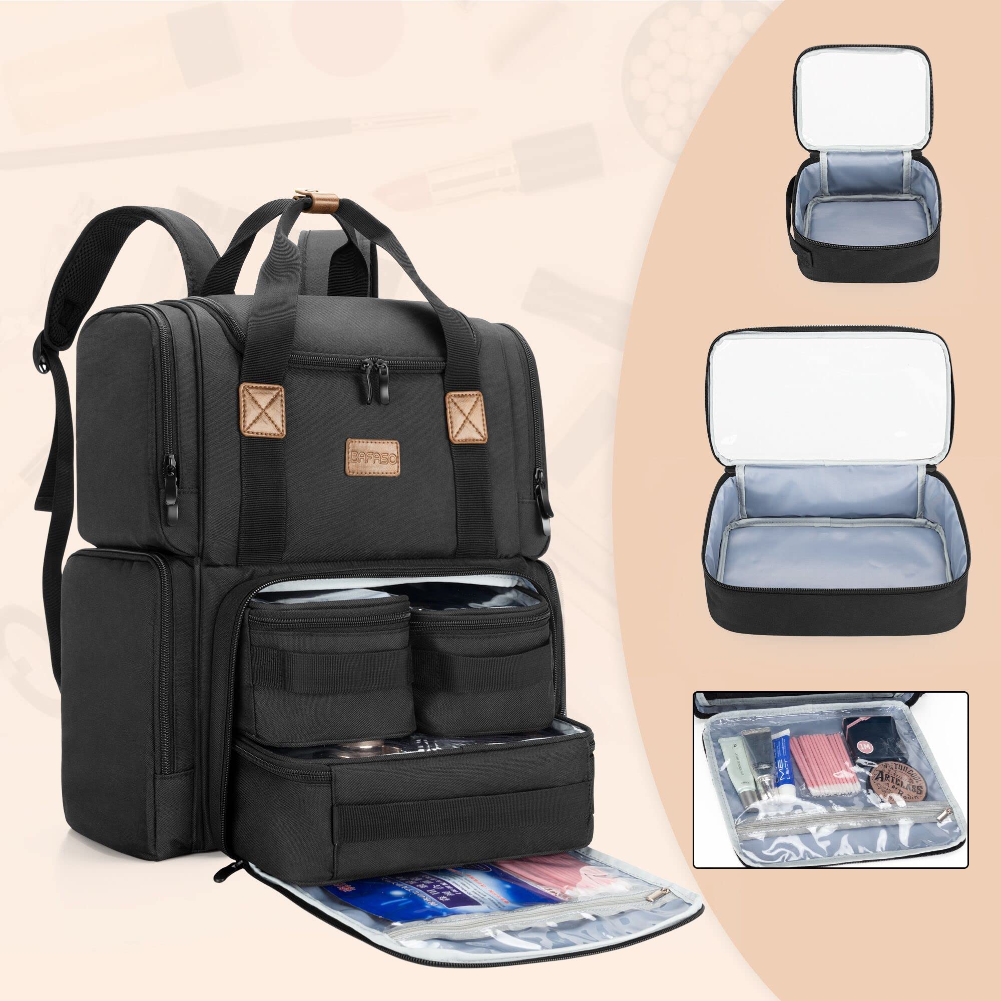 BAFASO pochettes mesh pour petits accessoires et produits essentiels