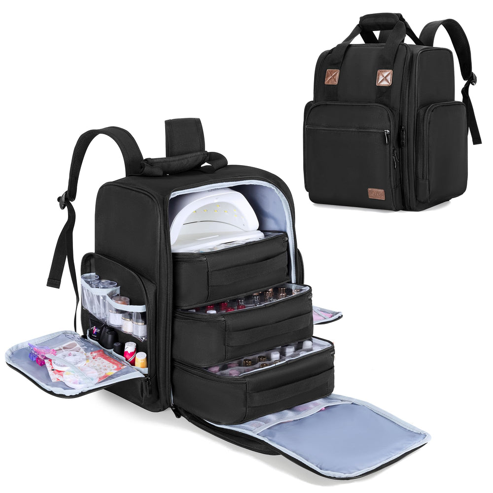 BAFASO sac organisateur vernis avec capacité 105 bouteilles et protection