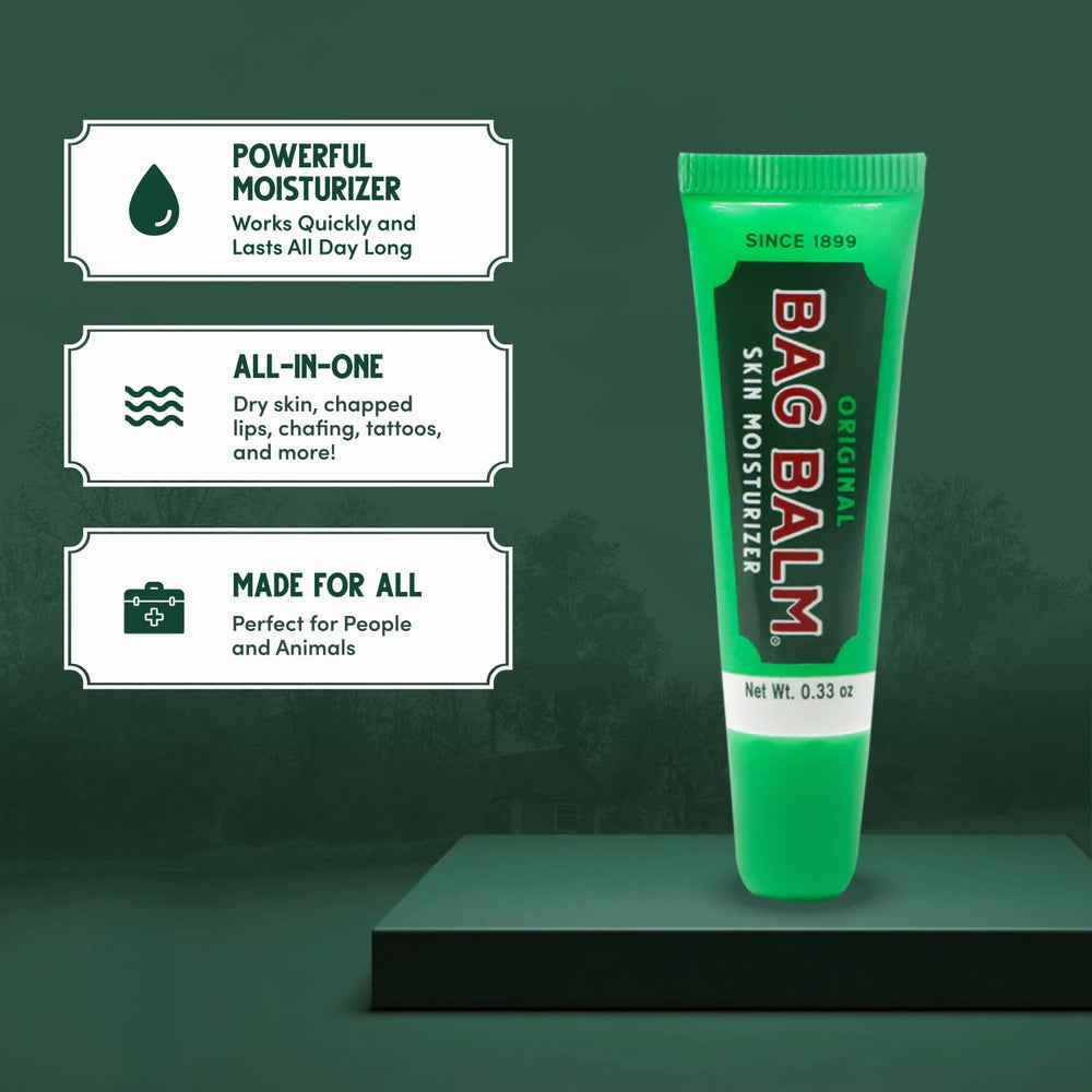 Bag Balm Original – applicateur pratique pour lèvres abîmées.