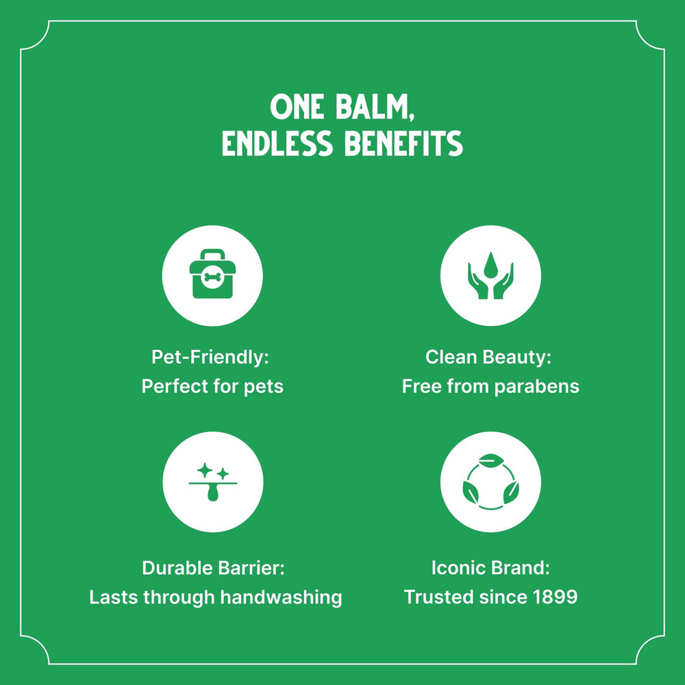 Bag Balm contre irritations de la peau, usage polyvalent et efficace.