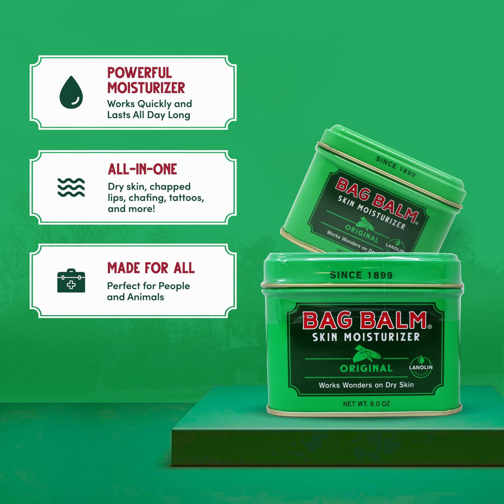 Bag Balm Recette familiale de 1899, fabrication locale.