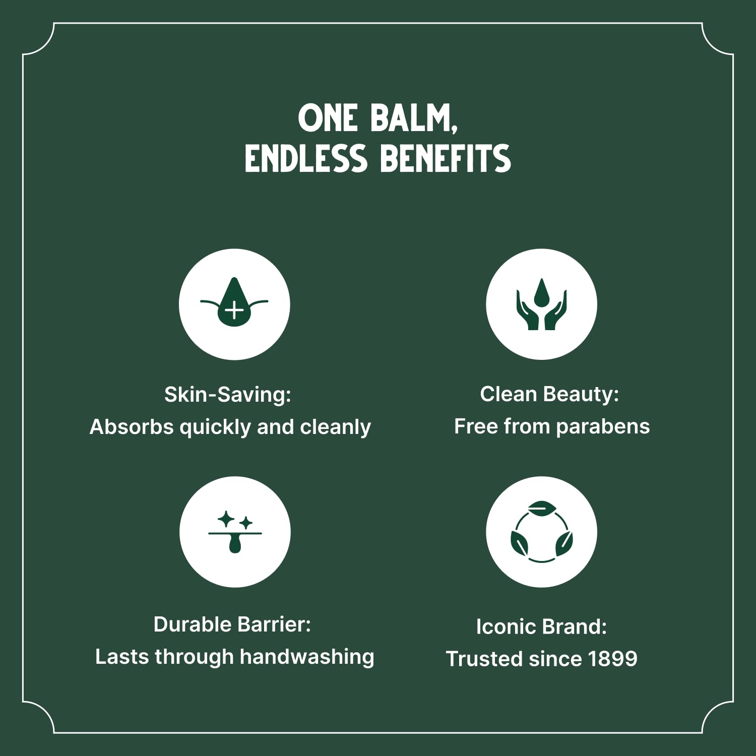Bag Balm emballage tube compact, idéal pour sac à main.
