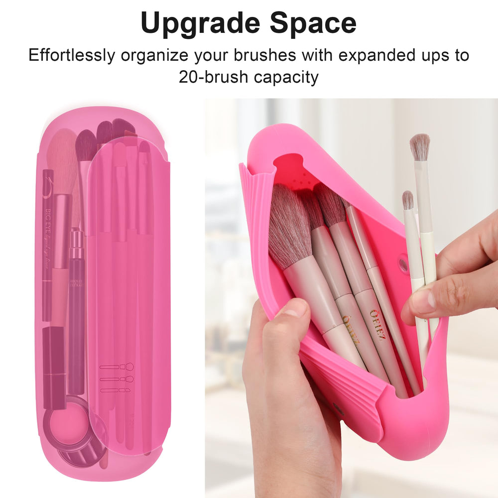 BAGCRAZY Étui pinceaux long jusqu à 21 cm – idéal pour kits complets.