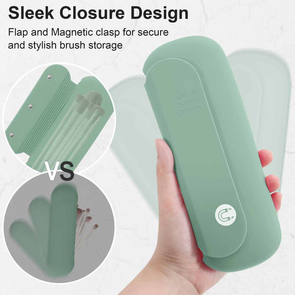 BAGCRAZY nettoyeur intégré, simplifie le nettoyage des pinceaux entre les usages.