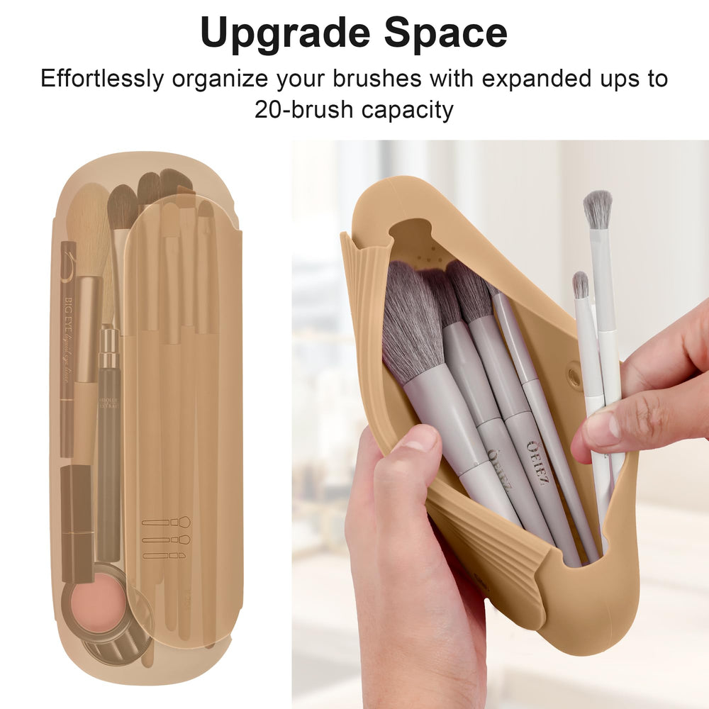 BAGCRAZY nettoyeur pinceaux intégré – nettoyage rapide entre les usages