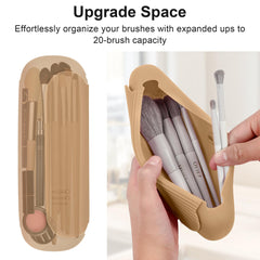 BAGCRAZY nettoyeur pinceaux intégré – nettoyage rapide entre les usages