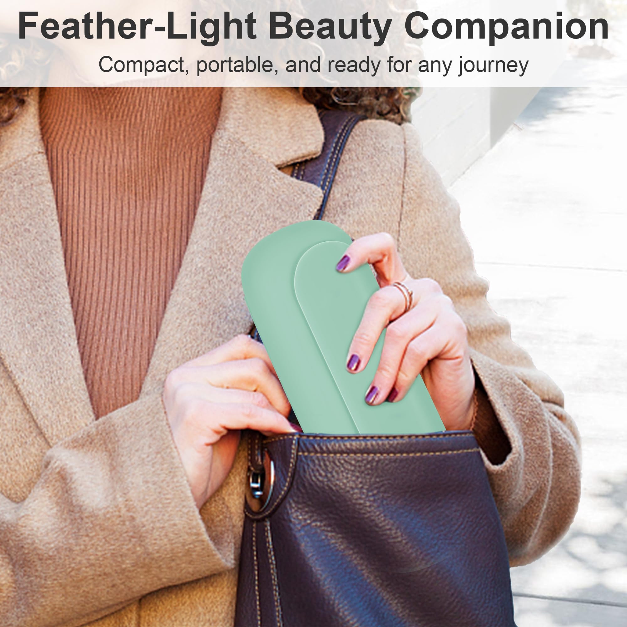 BAGCRAZY pochette menthe, compacte et élégante pour le quotidien.