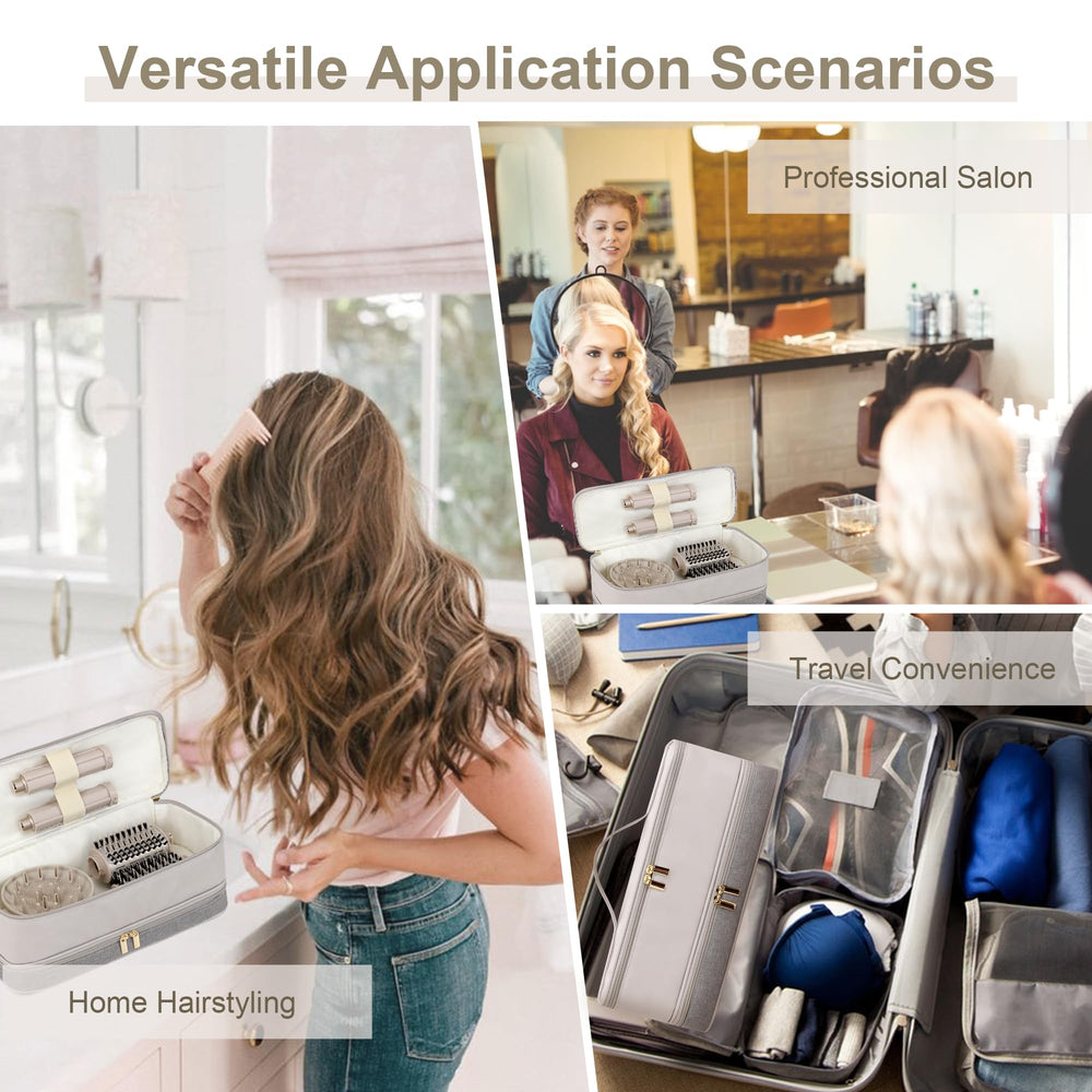 BAGCRAZY étui compatible multi-marques, rangement sûr pour outils cheveux.