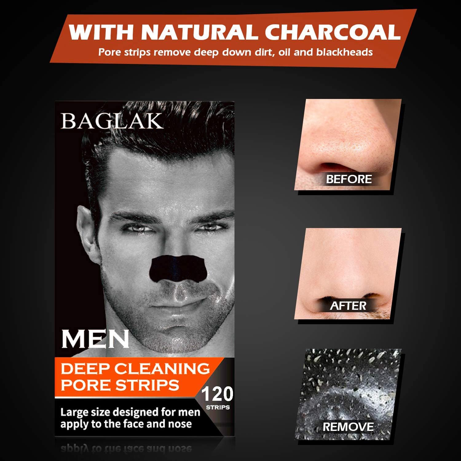 Bandes BAGLAK pour nez et visage, grande taille et efficacité.
