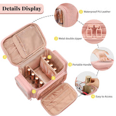 Bagmoly Trousse Maquillage Diviseurs Amovibles espace adaptable selon vos besoins.