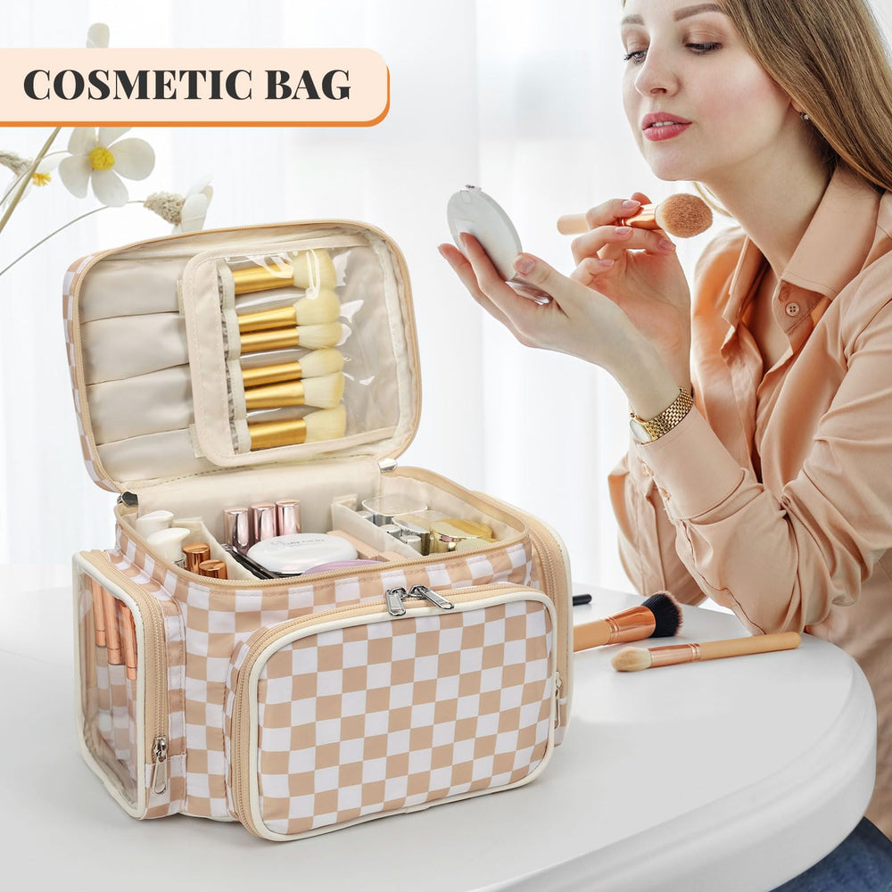 Bagmoly sac maquillage poignée : transport facile et pratique