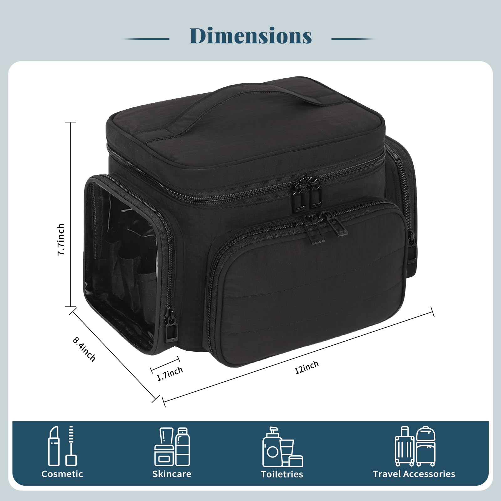Bagmoly poches cosmetiques voyage: rangement polyvalent pour cosmétiques et accessoires