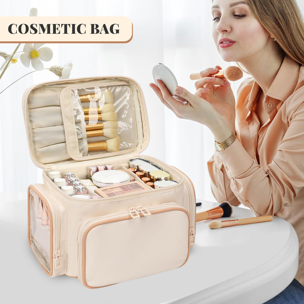 Bagmoly Sac Maquillage Poignée portable pour un transport facilité.