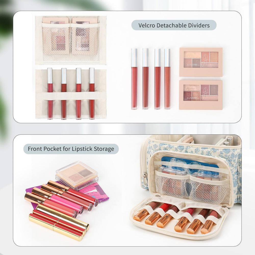Bagmoly trousse maquillage coton diviseurs amovibles espace personnalisable.