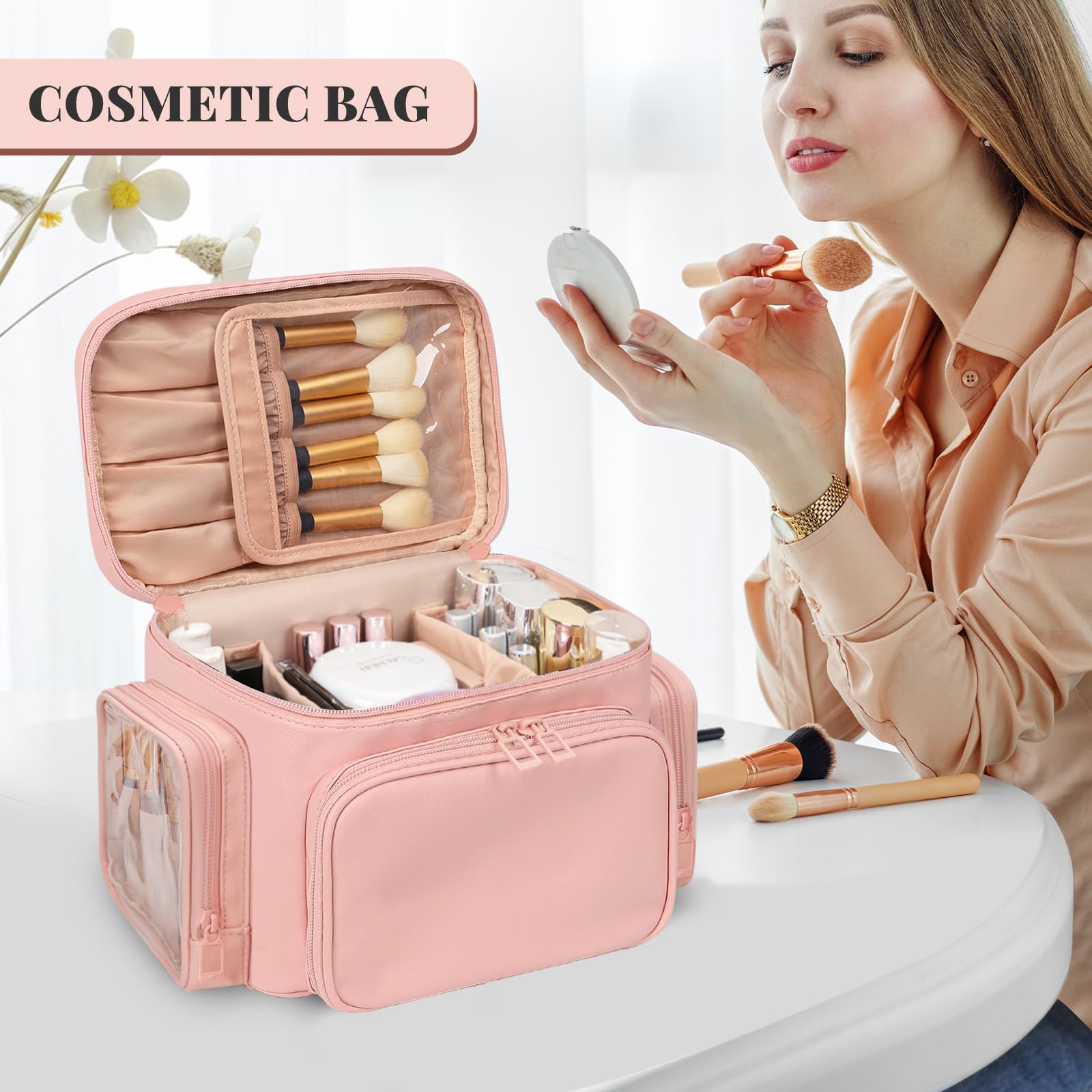 Bagmoly Trousse de Voyage pochette rembourrée pour transport sécurisé.
