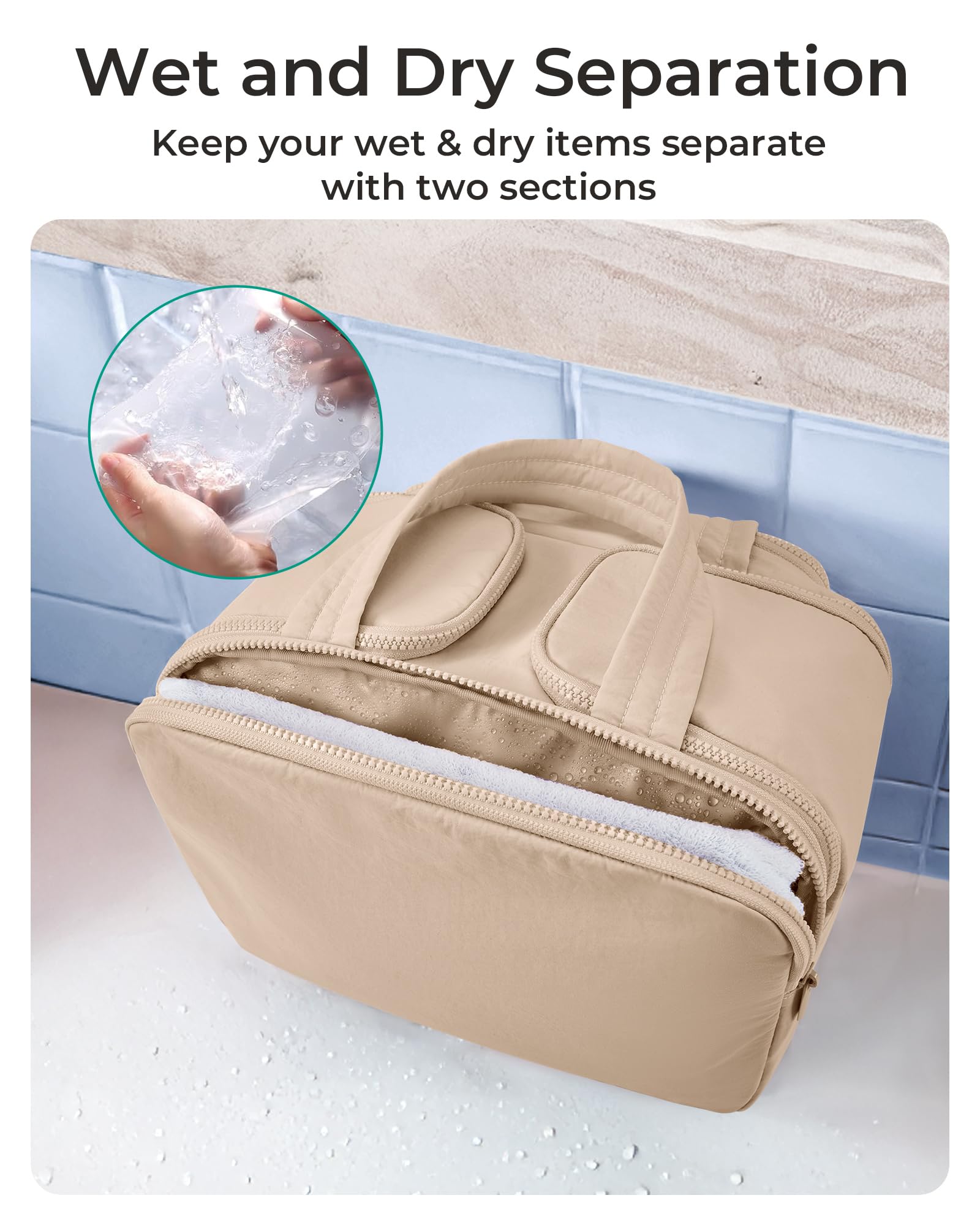BAGSMART design garde les bouteilles debout pour éviter les fuites.
