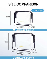 Trousse BAGSMART en PVC transparent et durable pour liquides et cosmétiques