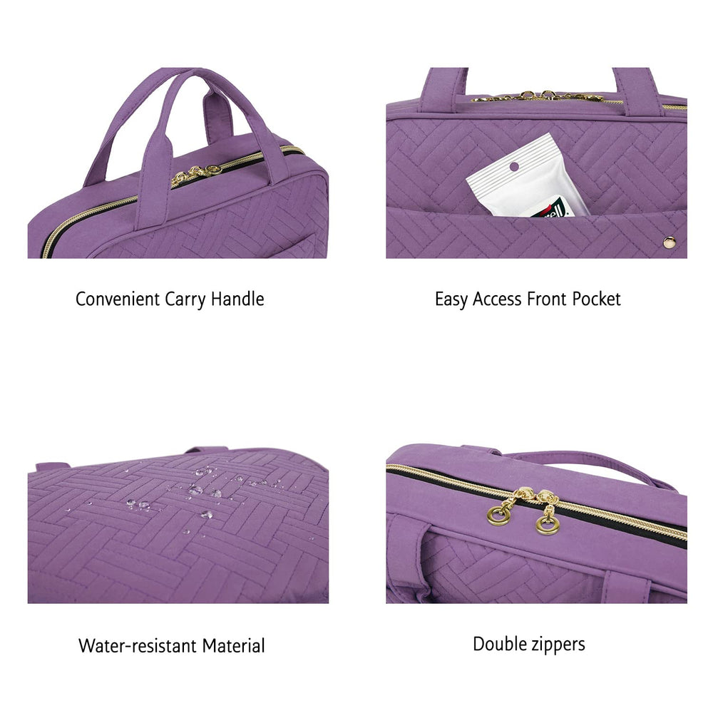 BAGSMART dual zip and swivel hook enable fast access