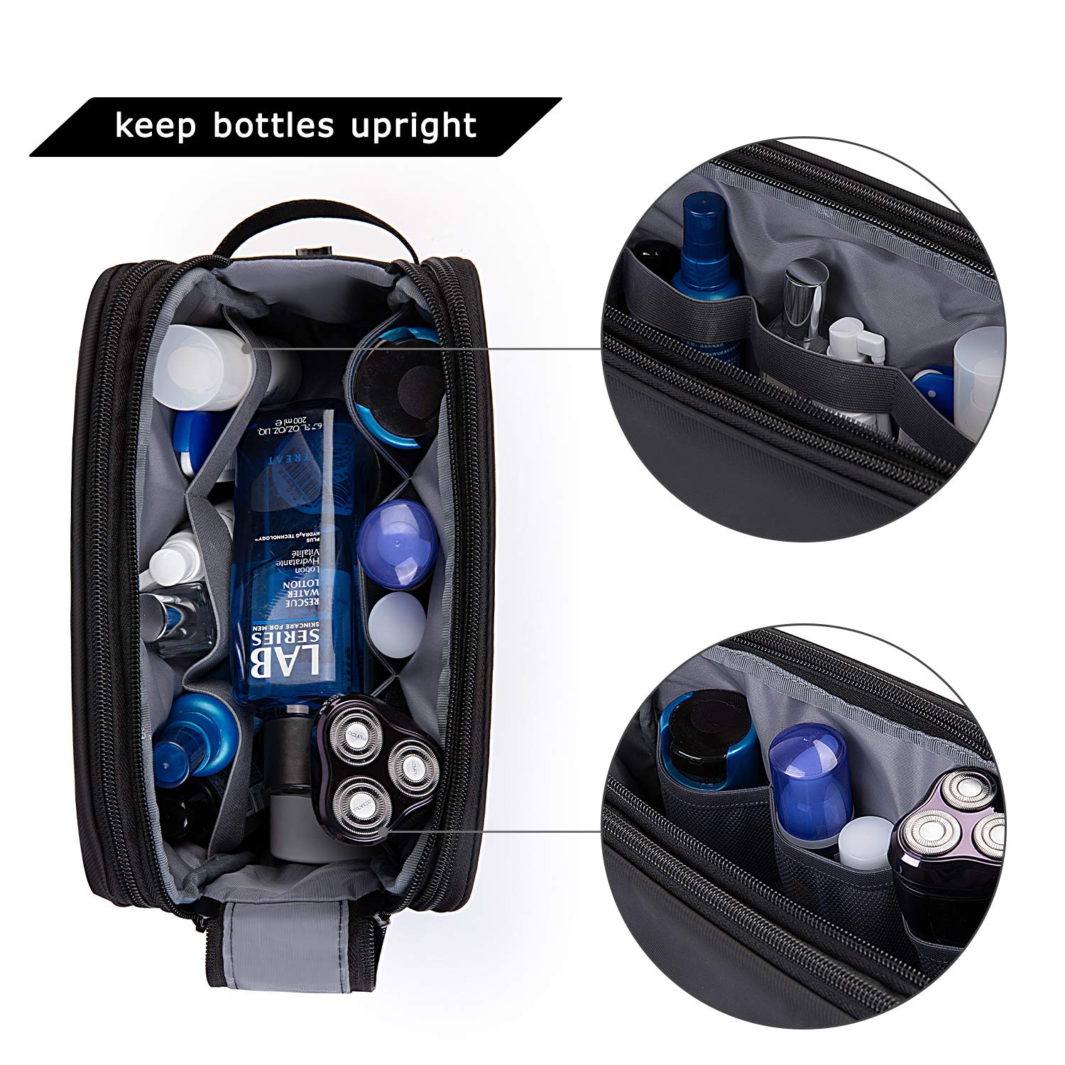 BAGSMART fermeture double-zip pour un accès rapide et sécurisé.