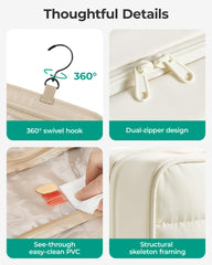 BAGSMART fermeture double zip pour accès rapide.