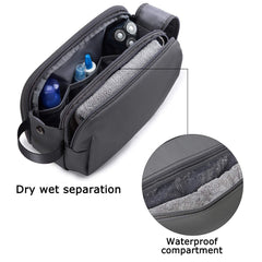 BAGSMART fermeture-éclair double gris, accès rapide et sécurité du contenu.