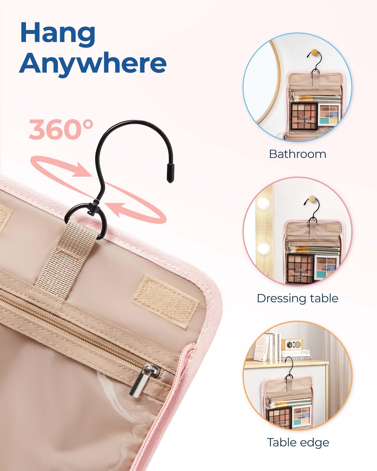 BAGSMART manche-haut-portable:Poignee superieure pour transporter facilement.