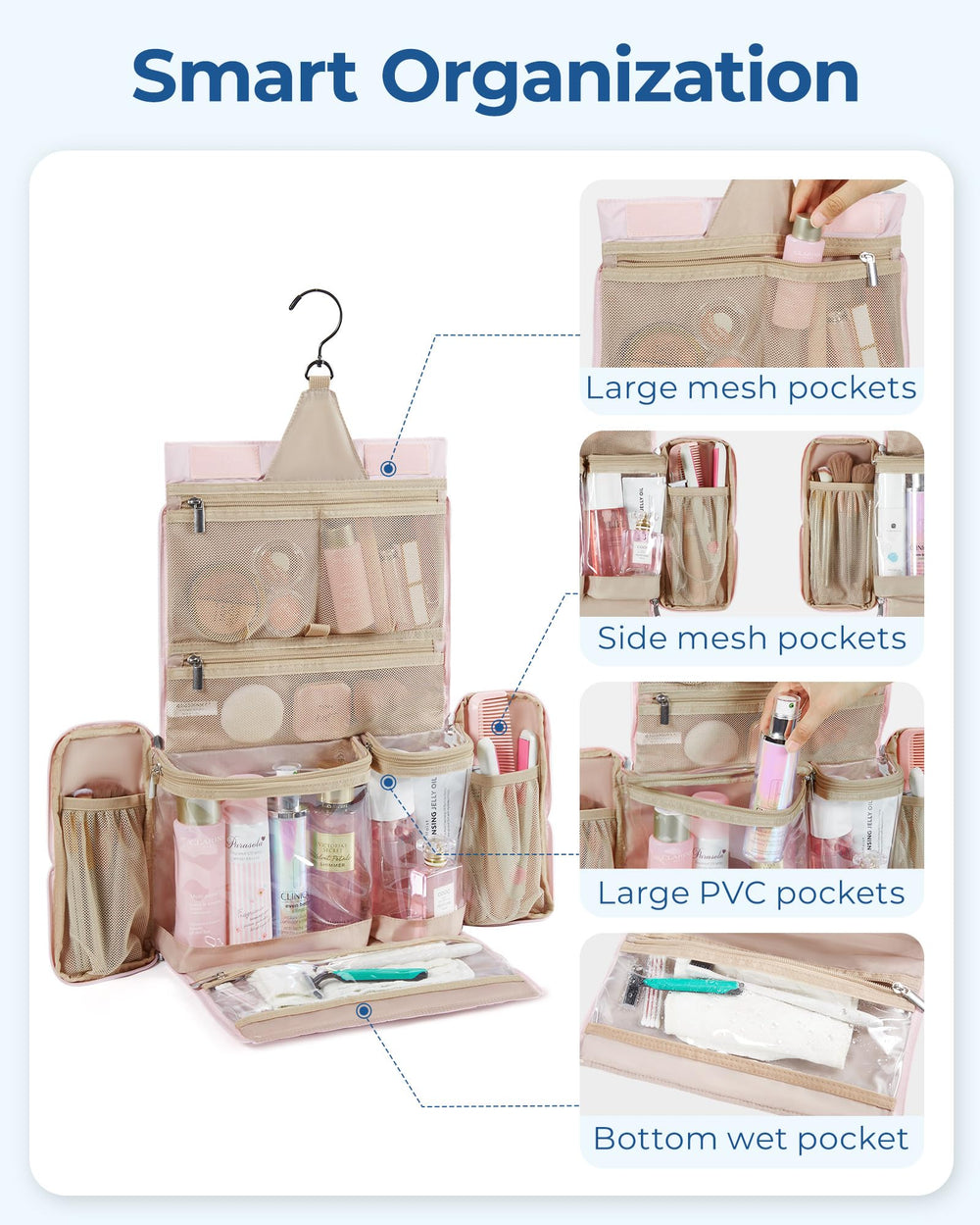 BAGSMART matières douces et légères assurant un transport agréable.
