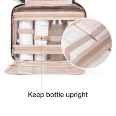 BAGSMART medium toiletry bag shows compact size and dimensions
