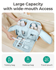 Trousse BAGSMART à ouverture double, meilleure accessibilité et organisation.