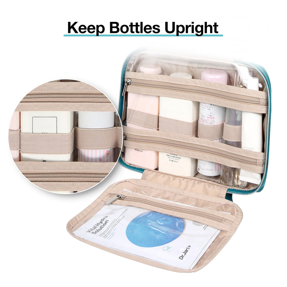 BAGSMART poches internes elastiques, maintien des bouteilles en place.