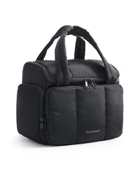 BAGSMART sac de toilette voyage femme imperméable noir, pratique pour ranger les essentiels.