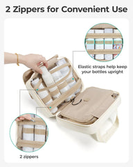 BAGSMART sac de toilette, grande capacité pour vos essentiels.